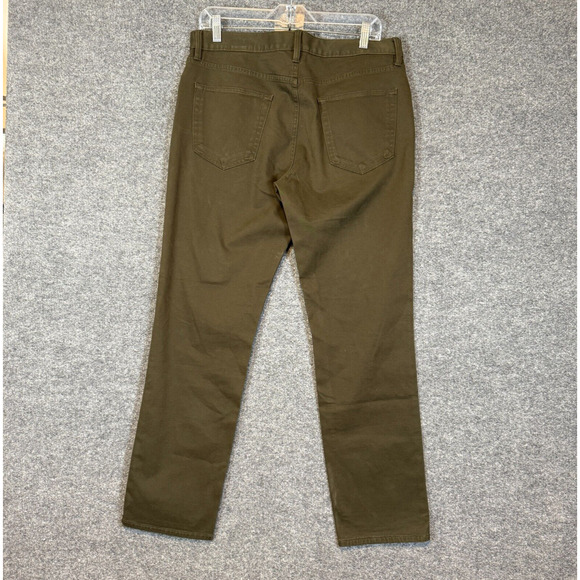 Banana Republic Jeans Mens 33x30 Green Traveler Slim Fit Stretch Casual - Picture 8 of 10